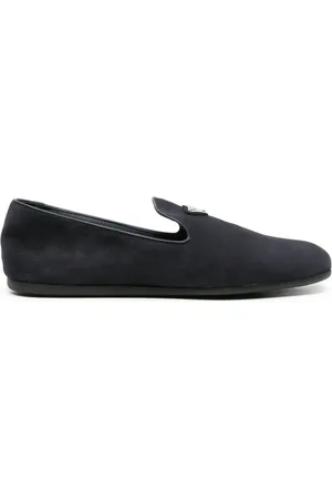 Prada Loafer aus Wildleder mit Logo