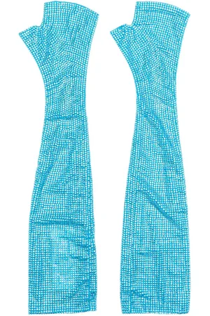 GIUSEPPE DI MORABITO Mesh-Handschuhe mit Kristallverzierung