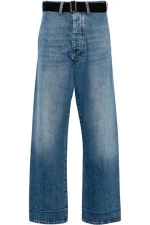Plan C Weite High-Rise-Jeans