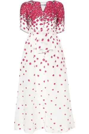 Baruni Lobelia Jacquard-Kleid mit Blumenmuster