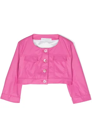 COLORICHIARI Geknöpfte Cropped-Jacke