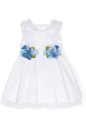 COLORICHIARI Kleid mit Lochstickerei