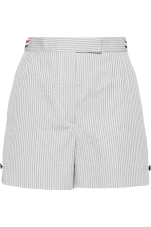 Thom Browne Gestreifte Seersucker-Shorts