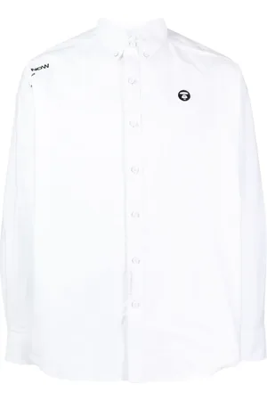 A Bathing Ape Hemd mit Logo-Stickerei