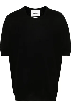 Jil Sander Wollpullover mit kurzen Ärmeln