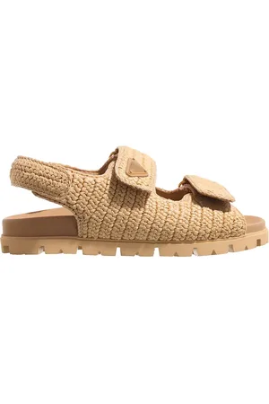 Prada Sandalen - Logo Patch Sandal - Gr. 38 (EU) - in - für Damen