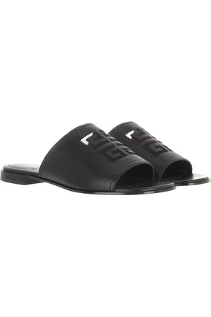 Givenchy Slipper & Pantoletten - 4G Flat Sandals Leather - Gr. 37 (EU) - in - für Damen