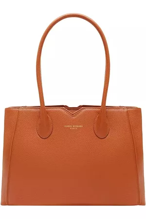 Isabel Bernard Damen Handtaschen - Handtaschen Honoré Cloe Cognac Calfskin Leather Handbag - in cognac - Aktentaschen für Damen