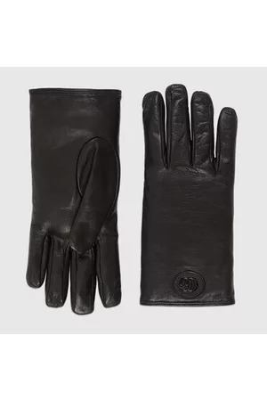 Gucci Herren Handschuhe - Doppel G Handschuhe Aus Leder, Grösse 9.5