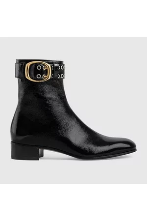 Gucci Herren Stiefel - Herrenstiefel Mit Schnalle, Grösse 42 IT