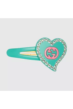Gucci Damen Haarschmuck - Haarspange Mit GG Und Herz