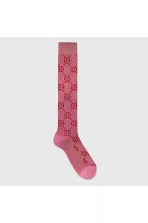 Gucci Damen Socken & Strümpfe - GG Socken Aus Lamé, Grösse M
