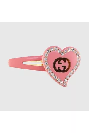 Gucci Damen Haarschmuck - Haarspange Mit GG Und Herz-Detail