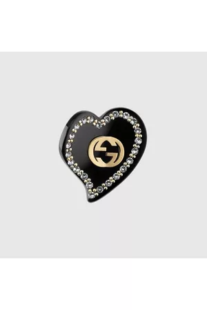 Gucci Damen Haarschmuck - Haarspange Mit GG Und Herz