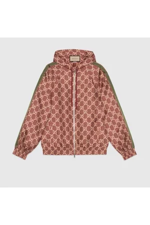 Gucci Damen Outdoorjacken - Jacke Aus Seide Mit GG Supreme-Print, Grösse S