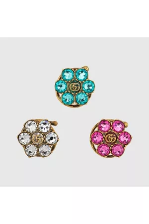 Gucci Damen Haarschmuck - Haarspangen Mit Doppel G Und Kristallen