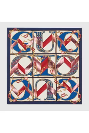 Gucci Damen Schals - Halstuch Aus Seide Mit Print