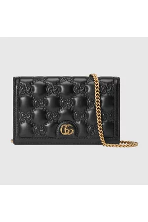 Gucci Damen Slips - GG Ketten-Brieftasche Aus Matelassé-Leder