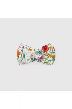 Gucci Damen Halsketten - Haarband Aus Seide Mit Flora-Print, Grösse M