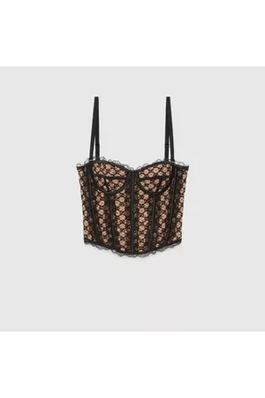 Gucci Damen Korsetts - Korsett Aus GG Netzstoff, Grösse S