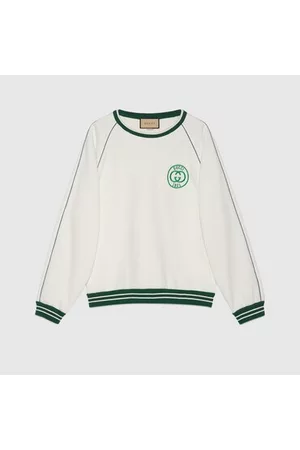 Gucci Damen Sweatshirts - Sweatshirt Aus Baumwolljersey Mit Patch, Grösse XS