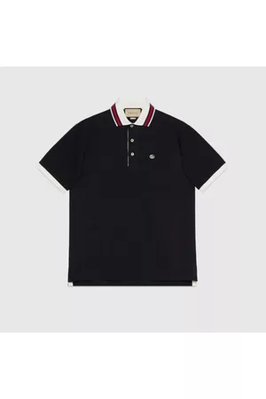 Gucci Herren Poloshirts - Poloshirt Aus Baumwoll-Piqué Mit Doppel G, Grösse XXL