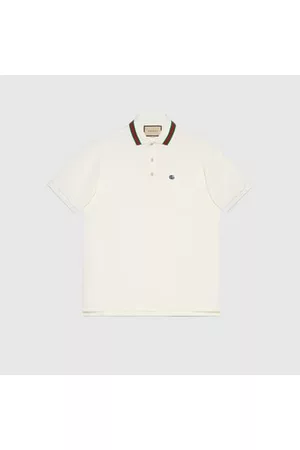 Gucci Herren Poloshirts - Poloshirt Aus Baumwoll-Piqué Mit Doppel G, Grösse XL