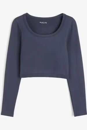 H&M Seamless Cropped Sportshirt aus DryMove™