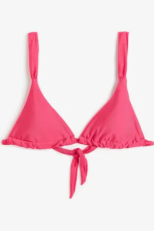 H&M Wattiertes Triangel-Bikinitop