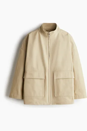 H&M Oversized Canvasjacke