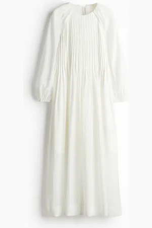 H&M Maxikleid mit Biesenfalten