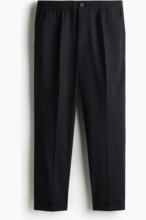 H&M Cropped Baumwollhose in Regular Fit