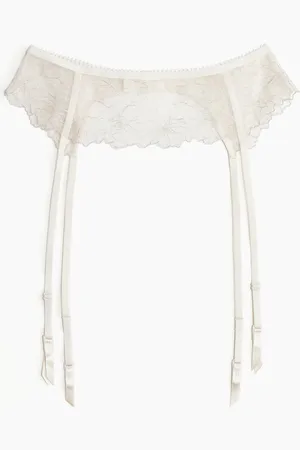 H&M Strumpfhalter mit Stickereien