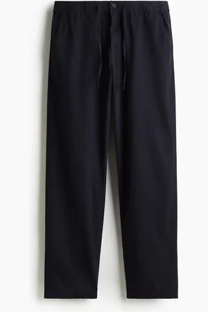 H&M Hose aus Leinenmix in Regular Fit
