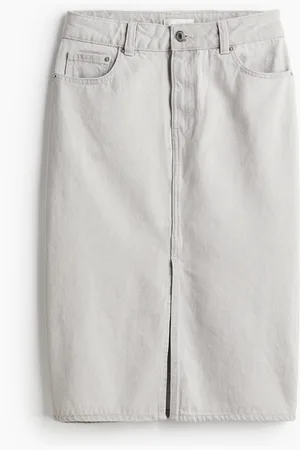 H&M Knielanger Jeansjupe