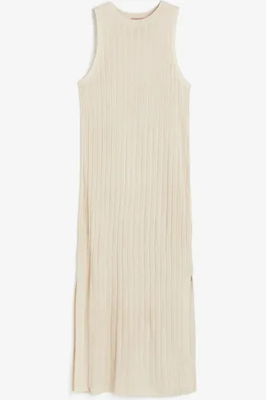 H&M Geripptes Strickkleid