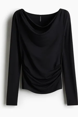 H&M Drapiertes Jerseytop