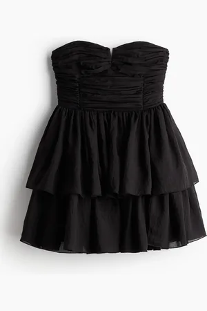 H&M Ausgestelltes Bandeau-Kleid
