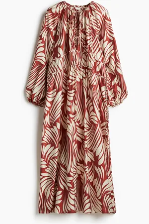 H&M Oversized Kleid mit Kordelzügen
