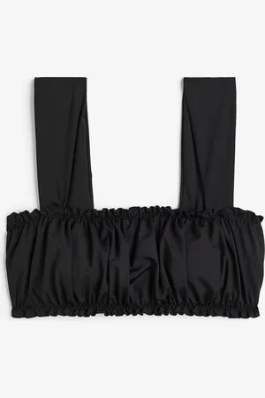 H&M Wattiertes Bandeau-Bikinitop