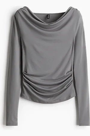 H&M Drapiertes Jerseytop