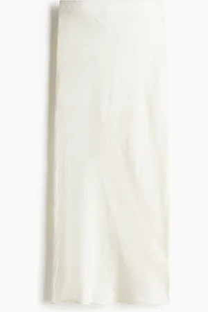H&M Maxirock aus gecrinkeltem Satin
