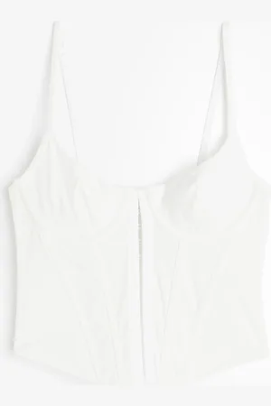 H&M Unwattiertes Bustier aus Baumwolle