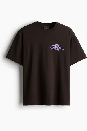 H&M Bedrucktes T-Shirt in Loose Fit
