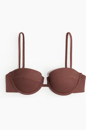 H&M Wattiertes Balconette-Bikinitop