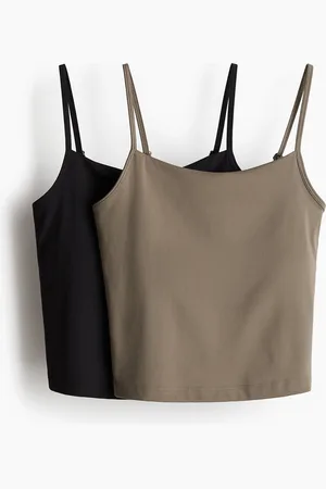 H&M 2er-Pack Sport-Trägertops mit DryMove™