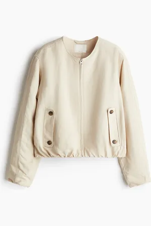 H&M Pilotenjacke aus Leinenmix