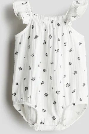 H&M Gemusterter Strampler aus Musselin