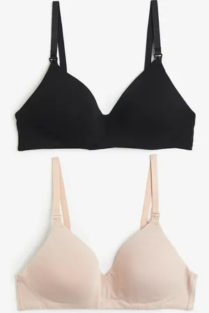 H&M MAMA 2er-Pack Wattierte Still-BHs aus Baumwolle