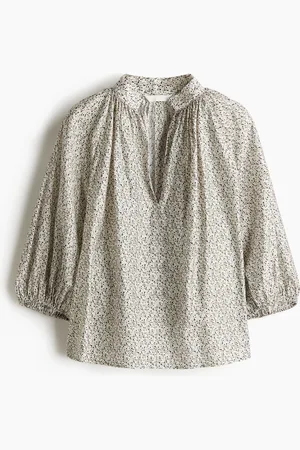 H&M Bluse mit Ballonärmeln